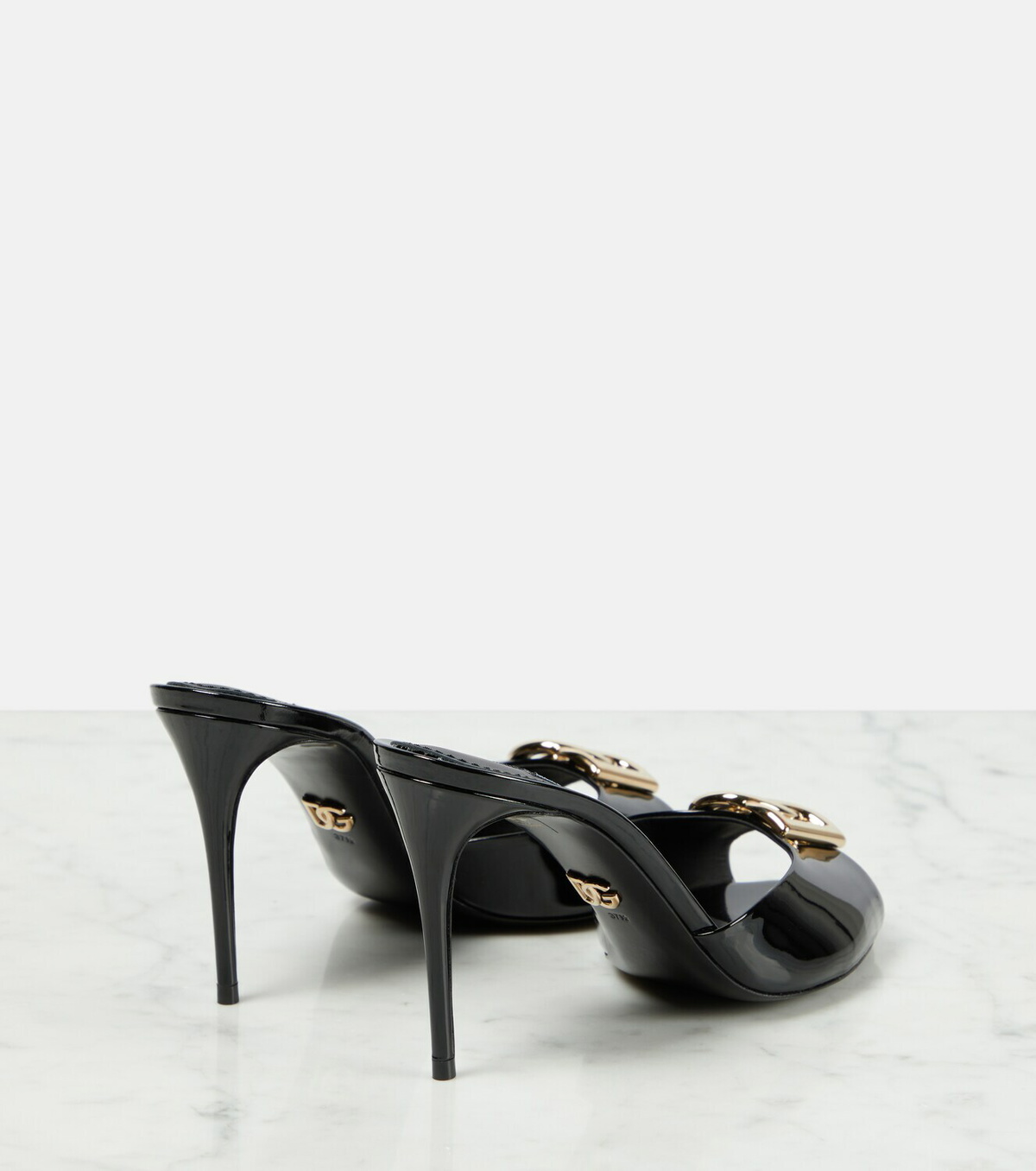 Dolce&Gabbana DG patent leather mules Dolce & Gabbana