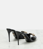 Dolce&Gabbana DG patent leather mules