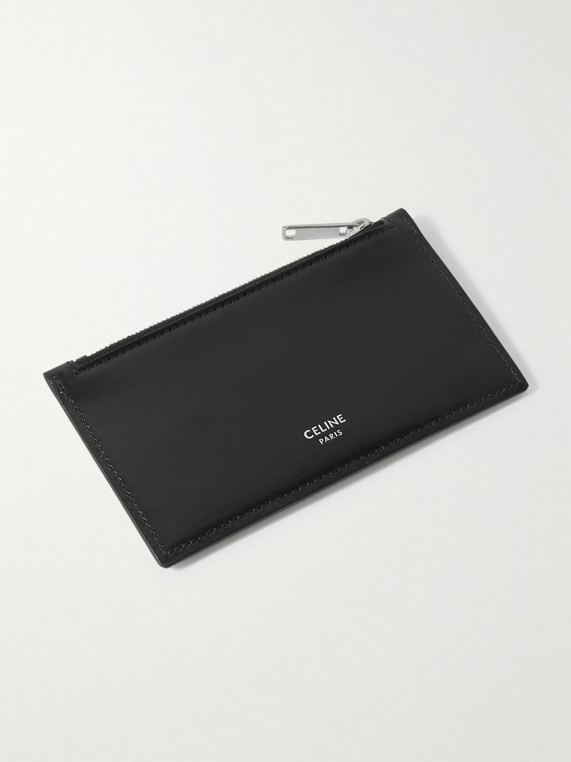 CELINE - Triomphe Coated-Canvas Zipped Cardholder