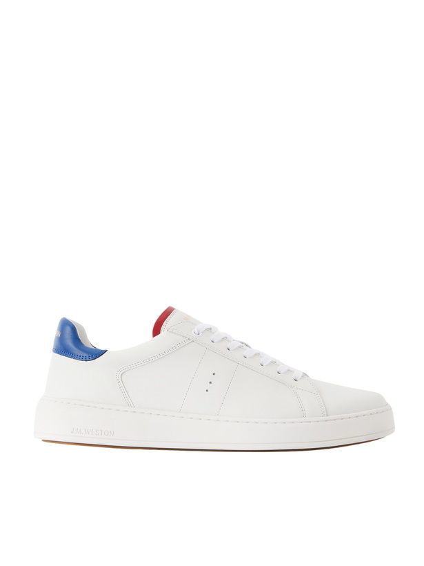 Photo: J.M. Weston - On Time Leather Slip-On Sneakers - White