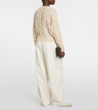 Brunello Cucinelli Cable-knit embellished sweater