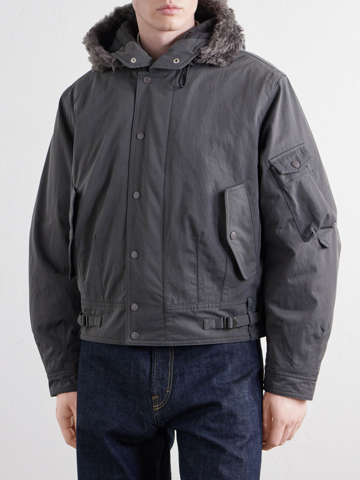Our Legacy - Orbit Hooded Twill Bomber Jacket - Green