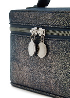 Stella Mccartney Falabella Metallic Faux Suede Vanity Case - Navy - One Size