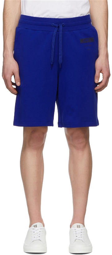 Photo: Moschino Blue 'Moschino Couture' Shorts