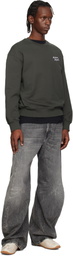 Maison Kitsuné Brown 'Maison Kitsuné' Handwriting Comfort Sweatshirt