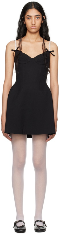 Photo: SHUSHU/TONG Black Corset Minidress