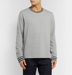 Polo Ralph Lauren - Mélange Loopback Cotton-Blend Jersey Sweatshirt - Gray