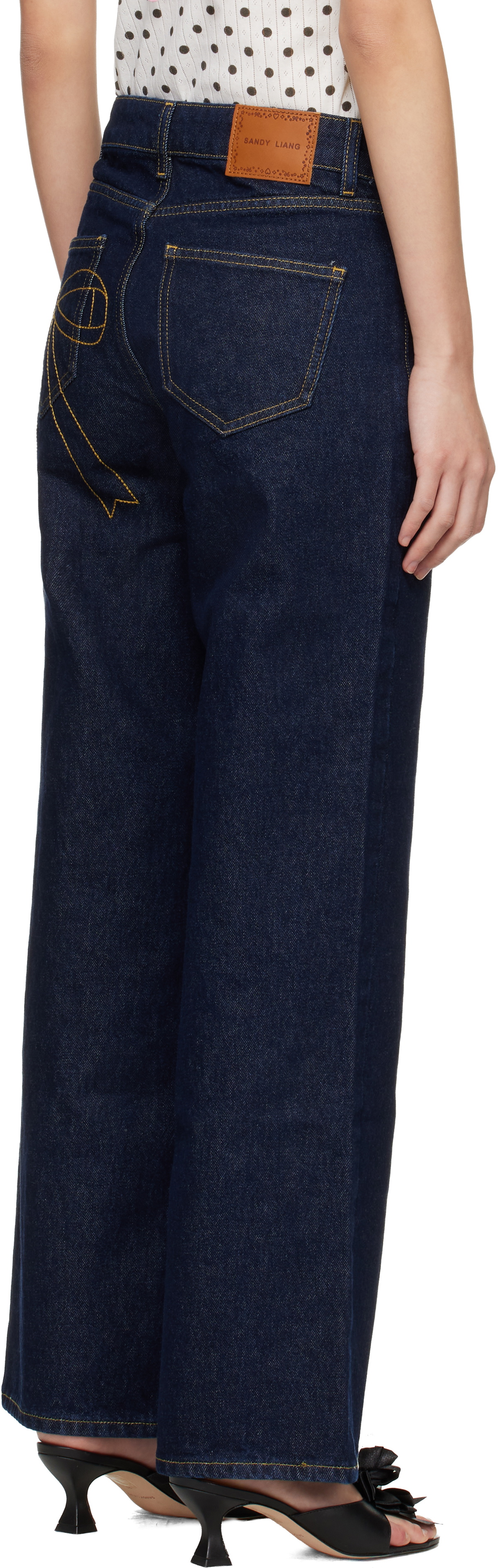Sandy Liang Blue Taro Jeans