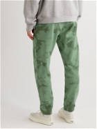 Rag & Bone - City Prospect Tapered Tie-Dyed Organic Cotton-Blend Jersey Sweatpants - Green