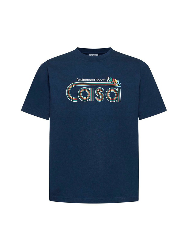 Photo: Casablanca Logo Printed Crewneck T-shirt