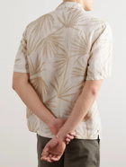 Onia - Air Convertible-Collar Printed Woven Shirt - Neutrals