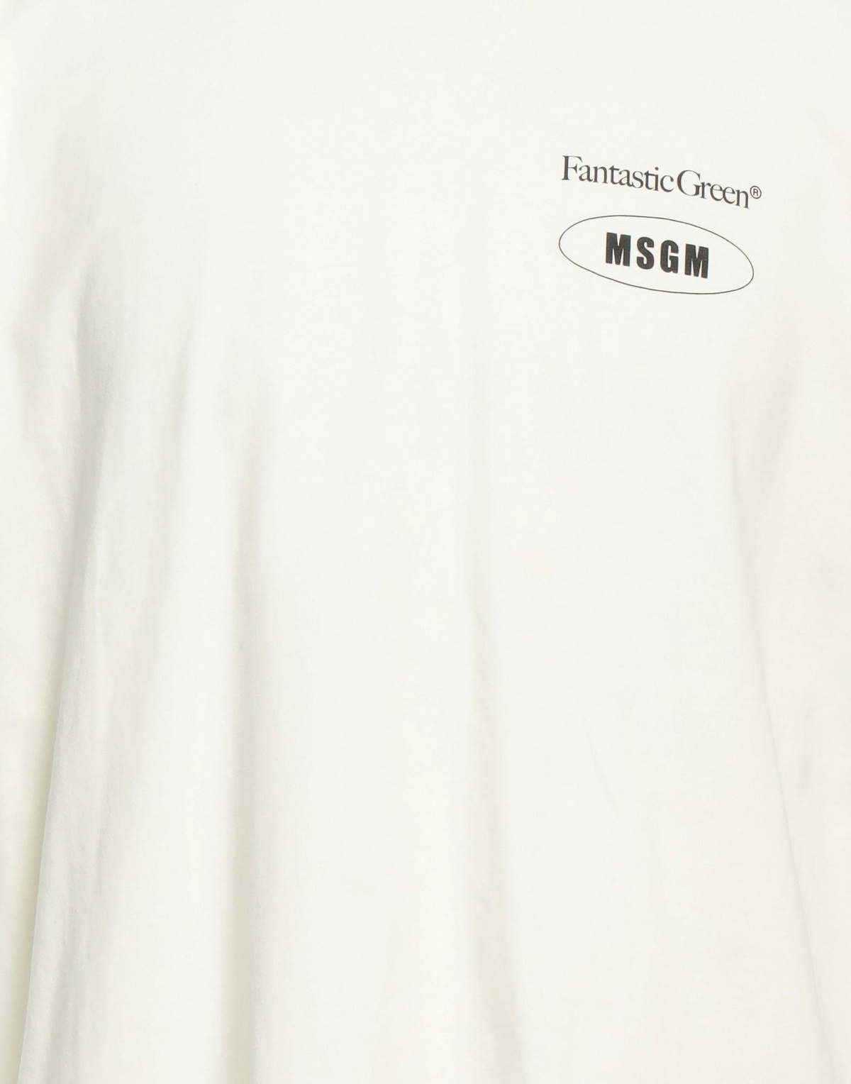 Msgm Mens T-shirt Cream