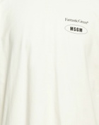 Msgm Mens T-shirt Cream
