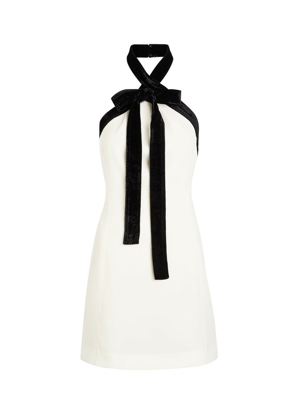 Photo: Simkhai Jolie Bow-embellished Crepe Mini Dress Ivory