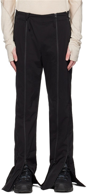 Photo: Post Archive Faction (PAF) Black Zip Trousers