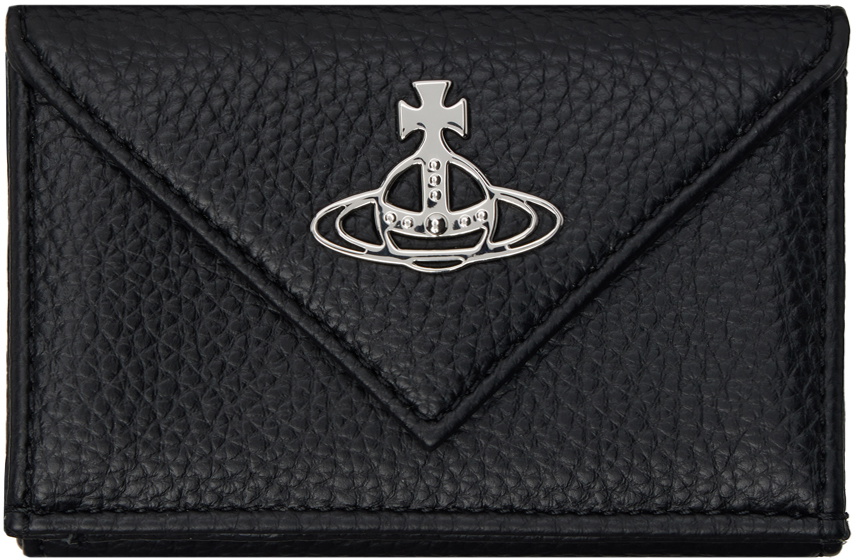 Vivienne Westwood Black Envelope Billfold Faux-Leather Wallet
