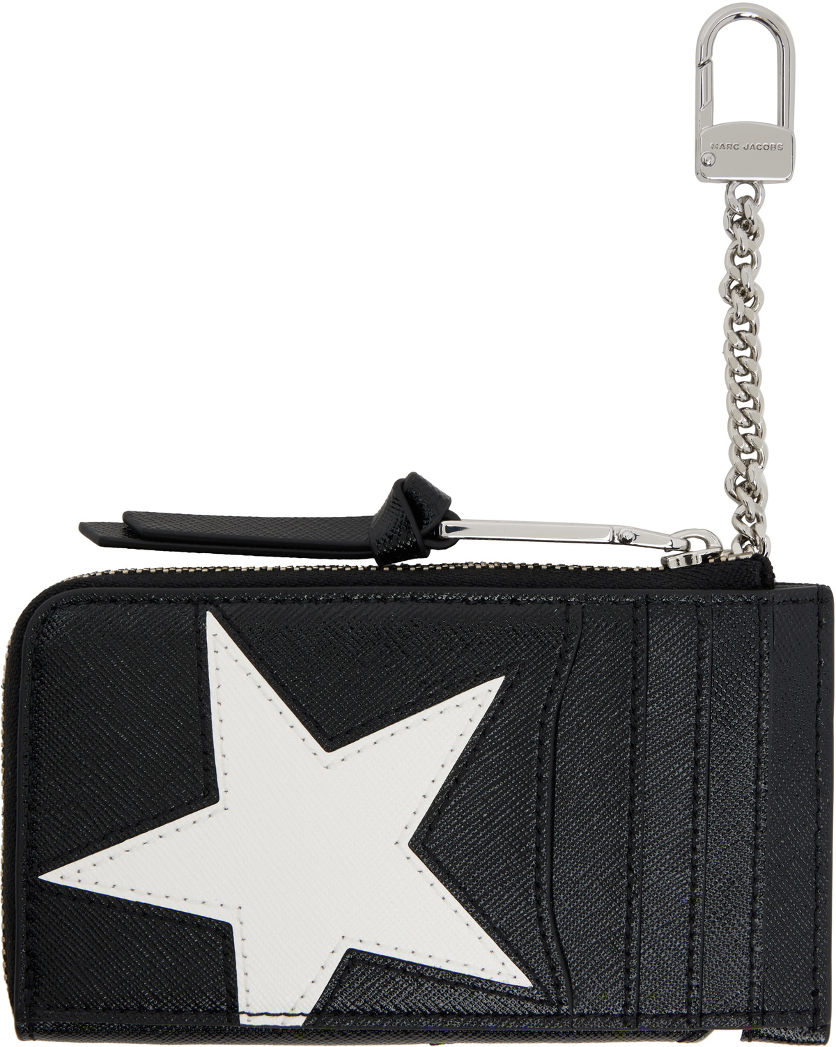 【MARC JACOBS】Star Patchwork Top Zip Multi Wallet/送料込み Marc Jacobs Black 'The Star Patchwork Top Zip Multi' Wallet