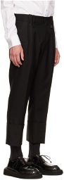 Wooyoungmi Black Cropped Trousers