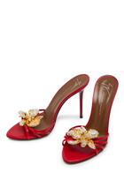 Giuseppe Zanotti Clandestino 105 Embellished Leather Sandals Red