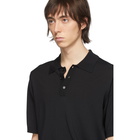 Dries Van Noten Black Jace Polo Shirt