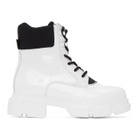 Joshua Sanders White Patent Velar Boots