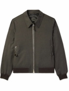 TOM FORD - Mohair, Virgin Wool and Silk-Blend Blouson Jacket - Brown
