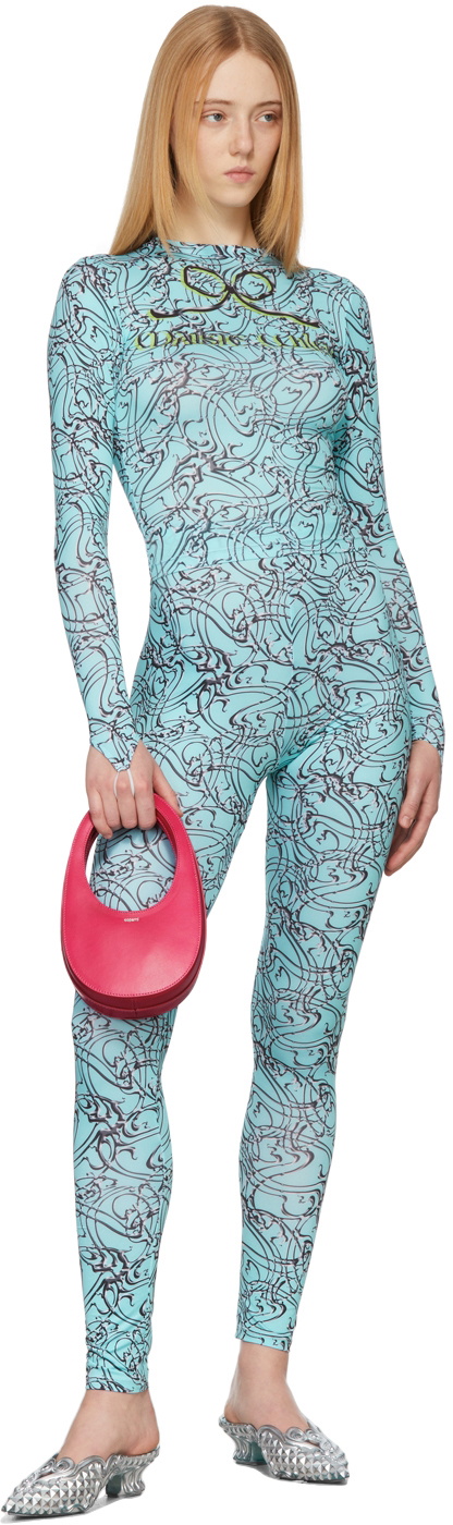 Maisie Wilen SSENSE Exclusive Blue Body Shop Leggings