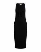 Joah Brown Womens Midi dress in Black