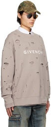 Givenchy Taupe Cutout Sweatshirt