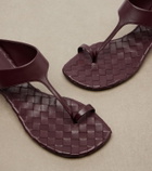 Bottega Veneta Livia Intrecciato leather thong sandals
