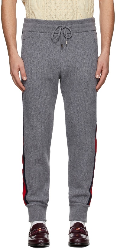 Photo: Gucci Grey Knit Sweatpants