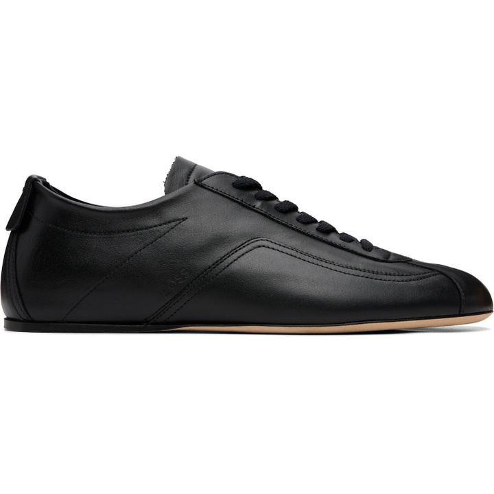 Photo: BOSS Black Debossd Logo Nappa-leather Sneakers