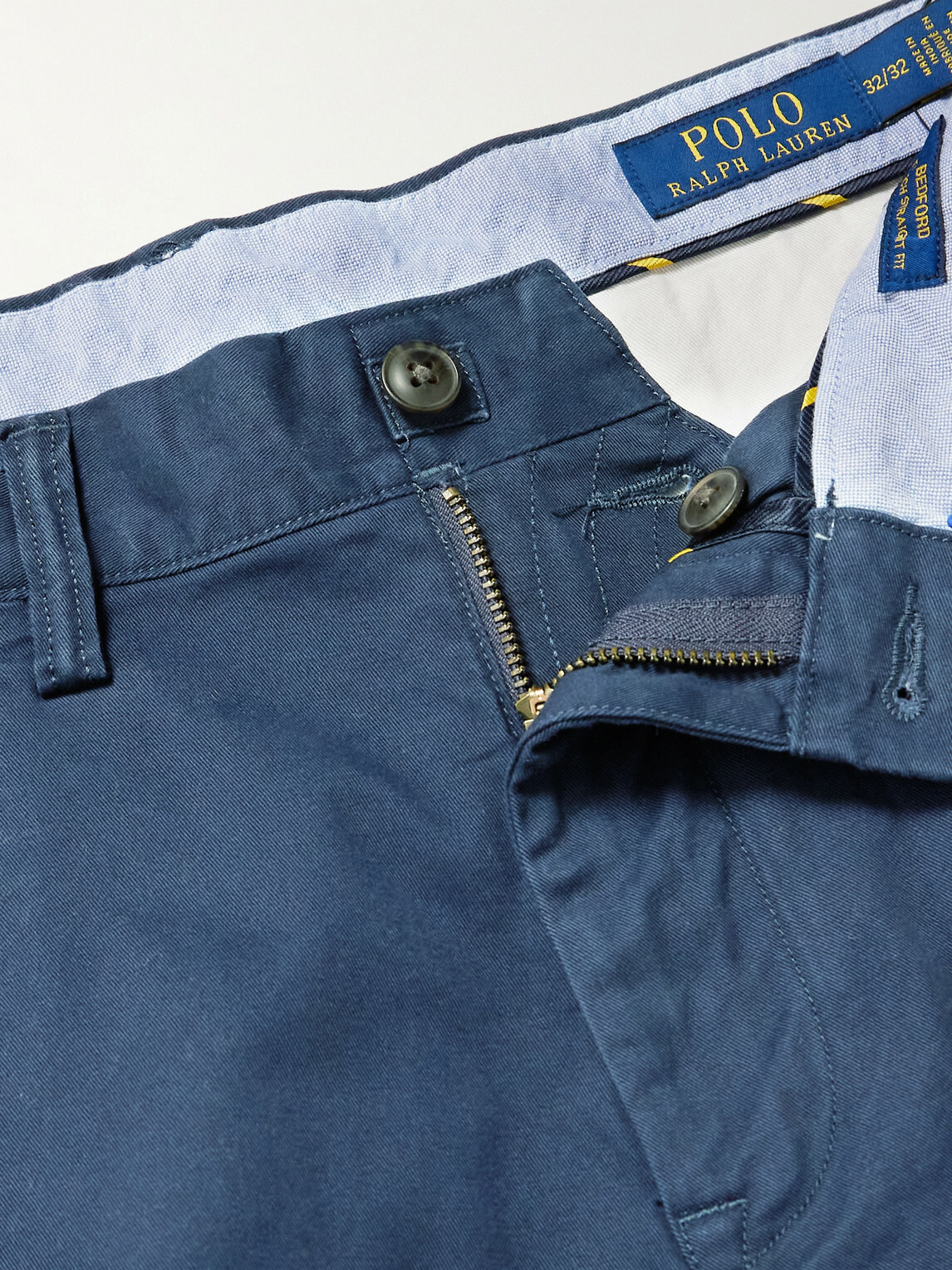 Polo Ralph Lauren - Bedford Straight-Leg Cotton-Blend Twill Trousers - Blue