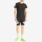Adidas Running Men's Adidas Adizero Road To Records Short Leggings in Black