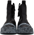 Boris Bidjan Saberi Black Bamba 3.1 High Top Sneakers