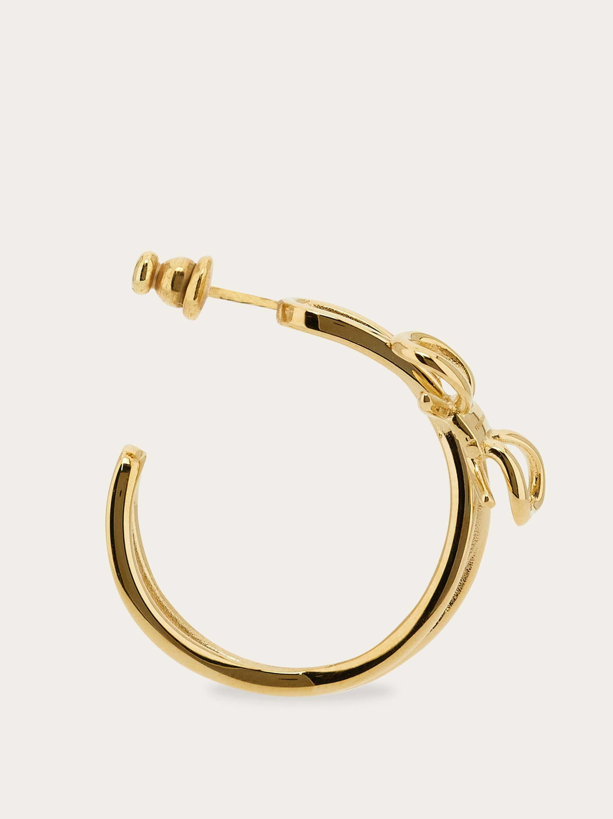 Ferragamo Womens Earrings with bow in Gold