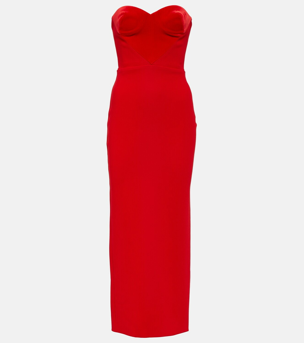 Alex Perry Charlton strapless crêpe midi dress