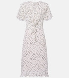 Dorothee Schumacher Dancing Dots polka-dot georgette midi dress