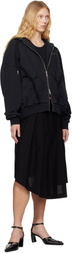 Feng Chen Wang Black Deconstruction Zip Hoodie