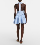 Bananhot Micaela gingham halterneck cotton minidress