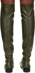 OPEN YY Khaki Thigh High Ballet Boots