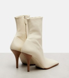 Alaïa 90 leather ankle boots