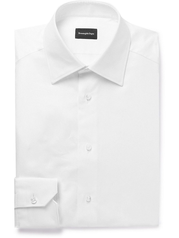 Photo: Ermenegildo Zegna - Milano Cotton Shirt - White