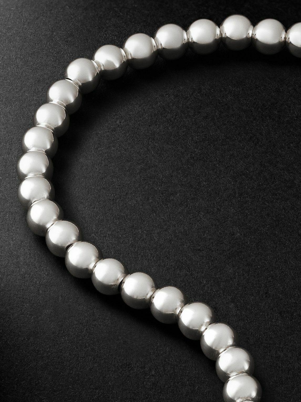 PATTARAPHAN - Baby Cycle Rhodium-Plated Sterling Silver Chain Bracelet - Silver