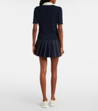 Tory Burch Cotton pointelle polo shirt