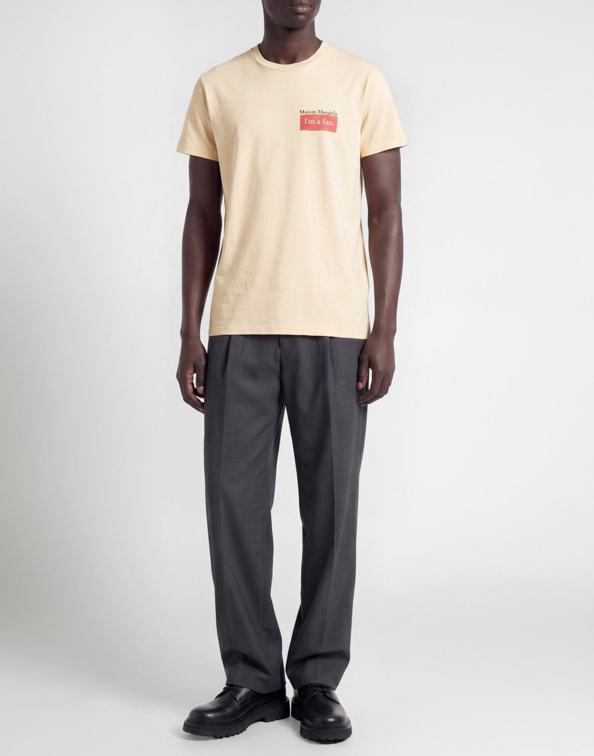 Maison Margiela Mens T-shirt in Beige