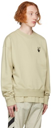 Off-White Beige Bubble Arrows Sweatshirt