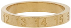 Maison Margiela Gold Slim Numbers Ring