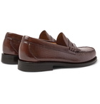 G.H. Bass & Co. - Weejuns Larson Croc-Effect Leather Penny Loafers - Brown