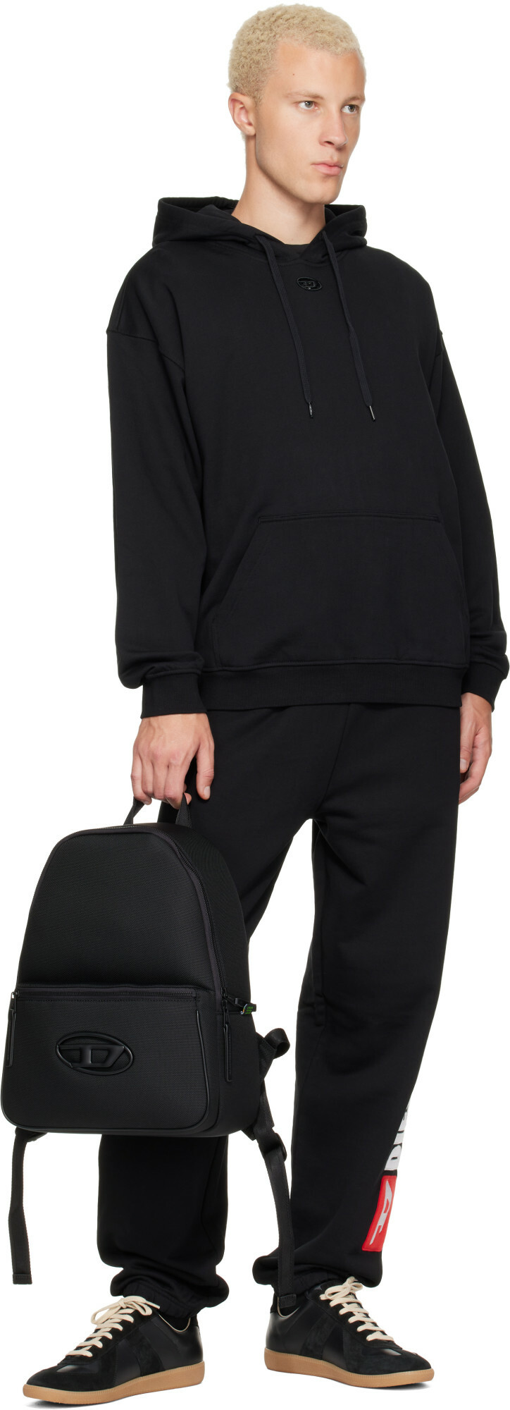Diesel Black Relaxed Fit Hoodie